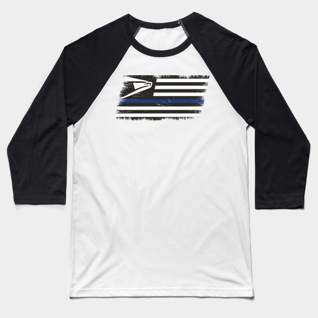 USPS Back the Blue Baseball T-Shirt by bellamuert3